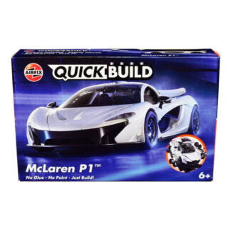 Airfix Quickbuild McLaren P1 Bianca Modellino Auto Automobile Kit da Montare