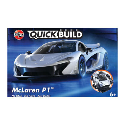 Airfix Quickbuild McLaren P1 Bianca Modellino Auto Automobile Kit da Montare - immagine 3