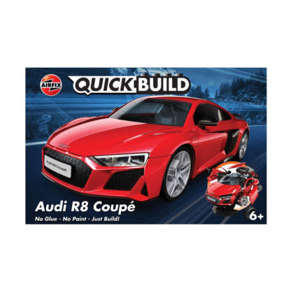 Airfix Quickbuild Audi R8 Coupé Modellino Auto Automobile in Kit da Montare - immagine 7
