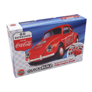 Airfix Quickbuild Volkswagen VW Beetle Coca Cola Modellino in Kit da Montare