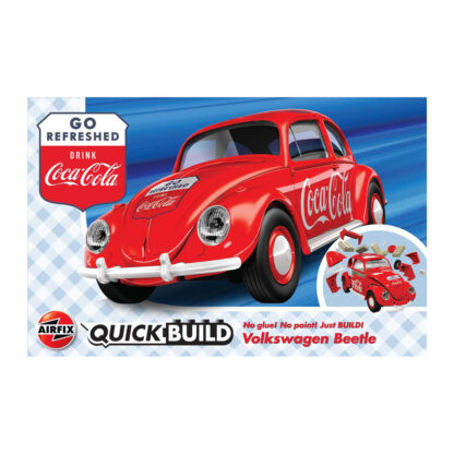 Airfix Quickbuild Volkswagen VW Beetle Coca Cola Modellino in Kit da Montare - immagine 4