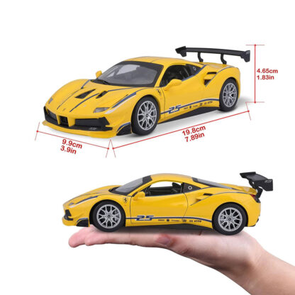 Bburago Ferrari 488 Challenge 1:24 Modellino Auto Automobile - immagine 5