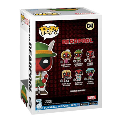 Funko Pop 1341 Marvel Deadpool Lederhosen Action Figure 10 cm Statuetta Vinile - immagine 3