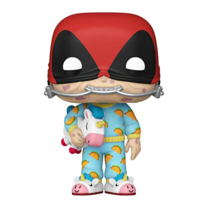 Funko Pop 1344 Marvel Deadpool Sleepover Action Figure 10 cm Statuetta Vinile - immagine 2