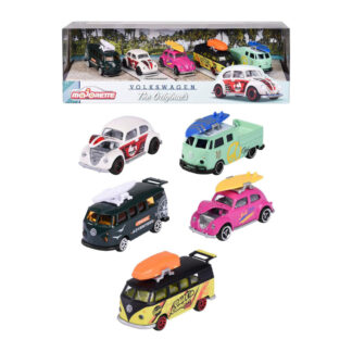 Majorette Volkswagen VW The Originals Set con 5 Modellini Auto 1:64 Die-Cast
