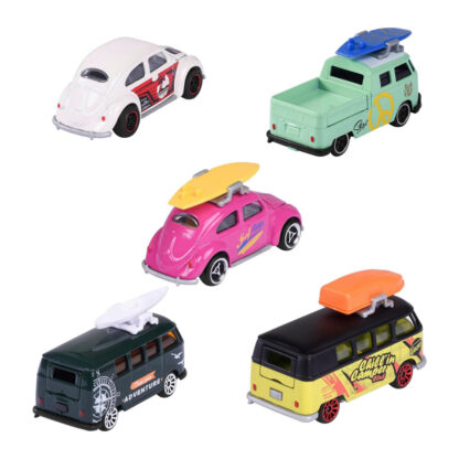 Majorette Volkswagen VW The Originals Set con 5 Modellini Auto 1:64 Die-Cast - immagine 2