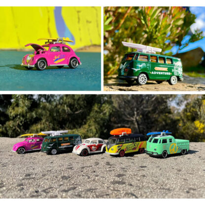 Majorette Volkswagen VW The Originals Set con 5 Modellini Auto 1:64 Die-Cast - immagine 5