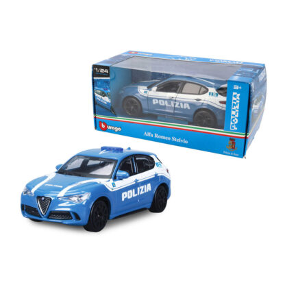 Bburago Alfa Romeo Stelvio Polizia di Stato 1:24 Modellino Auto Burago - immagine 3