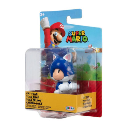 Jakks Pacific Nintendo Super Mario Cat Toad Action Figure Figura 6cm - immagine 3