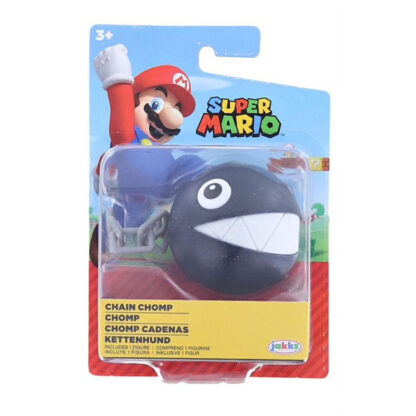 Jakks Pacific Nintendo Super Mario Chain Chomp Action Figure Figura 4,5cm