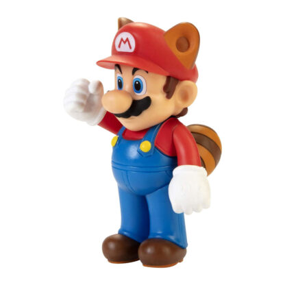 Jakks Pacific Nintendo Super Mario Raccoon Mario Action Figure Figura 6,5cm - immagine 5