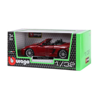 Bburago Porsche 718 Boxster Scala 1:32 Modellino Auto Automobile Burago