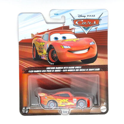 Disney Pixar Cars Lightning McQueen With Racing Wheels Modellino Auto Automobile
