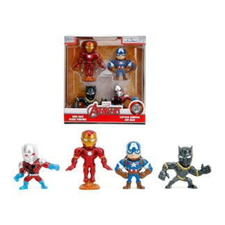 Jada Confezione da 4 figure Marvel Avengers in Metallo Die-Cast alte 7cm