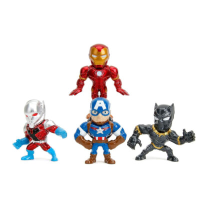 Jada Confezione da 4 figure Marvel Avengers in Metallo Die-Cast alte 7cm - immagine 2