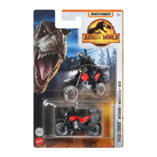 Matchbox Jurassic World Speed Striker Modellino Moto Motocicletta Die-Cast