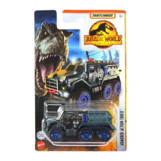 Matchbox Jurassic World Armored Action Truck Modellino Auto Camion Blindato